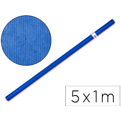 Papel kraft liderpapel azul rollo 5x1 m