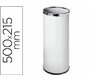 Paraguero metalico 301 blanco aros cromados 50x21,5 cm