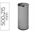 Paraguero metalico 301 gris aros cromado 50x21,5 cm