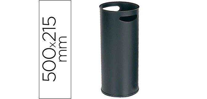 Paraguero metalico 306 negro 50x21,5 cm