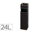 Cenicero papelera cuadrado 403 negro metalico 66x19x19 cm