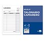Talonario liderpapel camarero bolsillo original y 2 copias t350