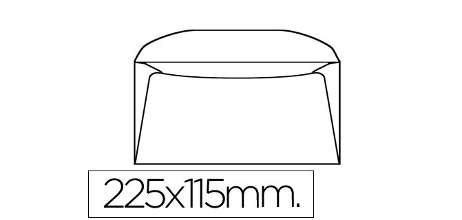 Sobre liderpapel dl+ -bolsa de 10 115x225 mm