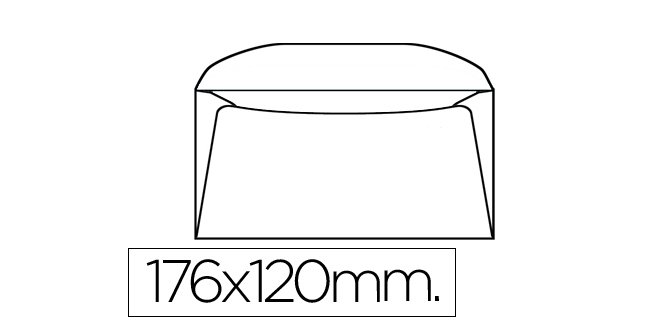 Sobre liderpapel b6 120 x 176 mm -bolsa de 10