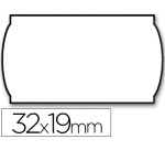 Etiquetas meto onduladas 32x19 mm lisa removible blanca rollo 1000 etiquetas