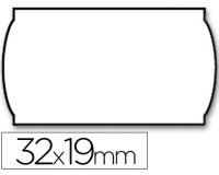 Etiquetas meto onduladas 32x19 mm lisa removible blanca rollo 1000 etiquetas