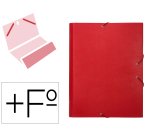 Carpeta clasificadora liderpapel 12 departamentos folio prolongado carton forrado color rojo
