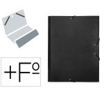 Carpeta clasificadora liderpapel 12 departamentos folio prolongado carton forrado negra