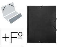 Carpeta clasificadora liderpapel 12 departamentos folio prolongado carton forrado negra