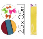 Papel crespón Liderpapel 50 cm x 2,5 m -  34 g