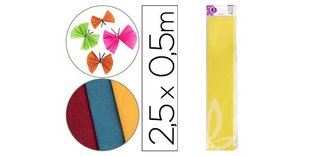 Papel crespón Liderpapel 50 cm x 2,5 m -  34 g