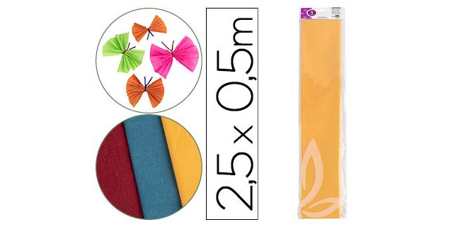 Papel crespón Liderpapel  amarillo oro