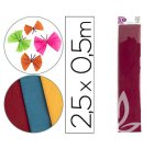 Papel crespón Liderpapel  burdeos