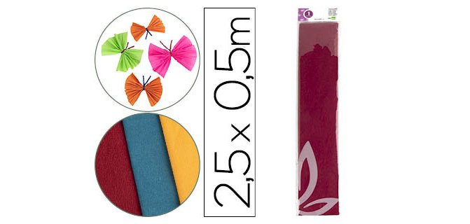 Papel crespón Liderpapel  burdeos