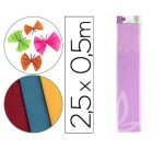 Papel crespon liderpapel 50 cm x 2.5m 34g/m2 lila