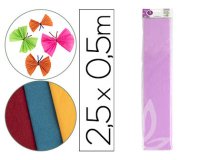 Papel crespon liderpapel 50 cm x 2.5m 34g/m2 lila