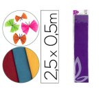 Papel crespón Liderpapel violeta