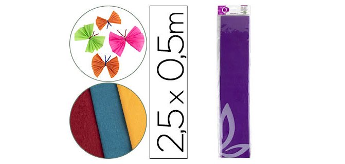 Papel crespón Liderpapel violeta