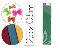Papel crespon liderpapel 50 cm x 2.5m 34g/m2 verde