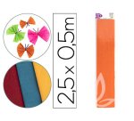 Papel crespón Liderpapel  naranja claro