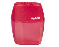 Sacapuntas maped plastico 2 usos con deposito expositor de 20 unidades
