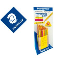 Lapices fluorescente staedtler top star expositor de 48 unidades colores surtidos