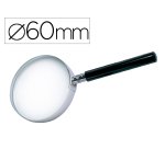 Lupa q-connect cristal aro metalico mango plastico negro 60 mm