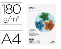 Cartulina liderpapel a4 180g/m2 salmon paquete de 100 hojas