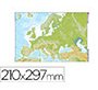 Mapa mudo color din a4 europa fisico