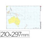 Mapa mudo color din a4 oceania politico