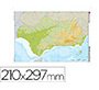 Mapa mudo color din a4 andalucia fisico