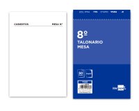 Talonario liderpapel camarero mesa octavo original y copia 231 papel autocopiante