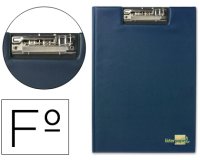 Carpeta portabloc liderpapel miniclip superior folio plástico azul