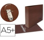 Carpeta de 2 o 4 anillas mixtas liderpapel cartón cuero forrado compresor plastico