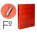 Carpeta de 2 o 4 anillas mixtas liderpapel cartón cuero forrado compresor plastico