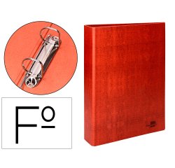 Carpeta de 2 o 4 anillas mixtas liderpapel cartón cuero forrado compresor plastico