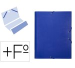 Carpeta clasificadora liderpapel 12 departamentos folio prolongado carton forrado azul