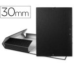 Carpeta proyectos liderpapel folio lomo 30mm carton forrado negra