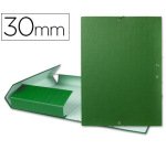 Carpeta proyectos liderpapel folio lomo 30mm carton forrado verde
