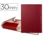 Carpeta proyectos liderpapel folio lomo 30mm carton forrado roja