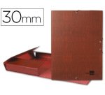 Carpeta proyectos liderpapel folio lomo 30mm carton forrado cuero