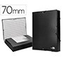 Carpeta proyectos liderpapel folio lomo 70mm carton forrado negra