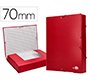 Carpeta proyectos liderpapel folio lomo 70mm carton forrado roja