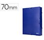 Carpeta proyectos liderpapel folio lomo 70mm carton forrado azul