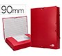 Carpeta proyectos liderpapel folio lomo 90mm carton forrado roja