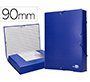 Carpeta proyectos liderpapel folio lomo 90mm carton forrado azul