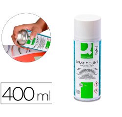 Pegamento q-connect spray quick mount adhesivo reposicionable bote de 400 ml