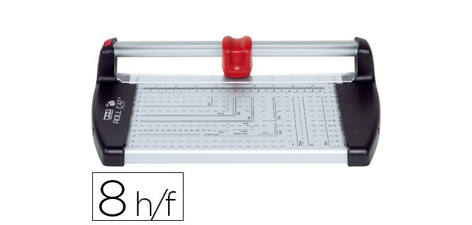 Cizalla m+r metalica 6726 de rodillo de 26 cm con base de aluminio