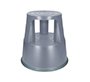 Taburete q-connect ruedas retractiles tres ruedas dos niveles color gris