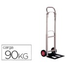 Carretilla portapaquetes q-connect con ruedas plegablesen aluminio carga 90 kg 1110x390x410 mm